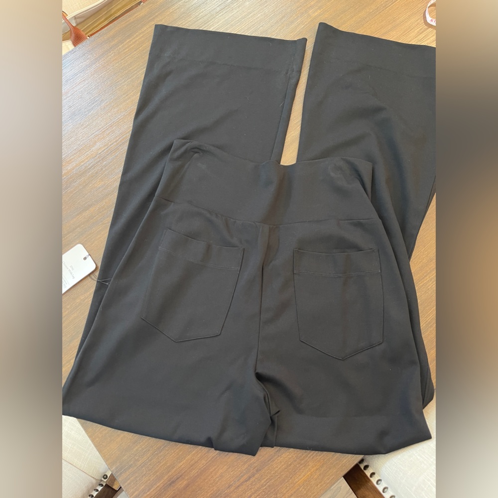 CAbi Black Chance Wide-Leg Pants